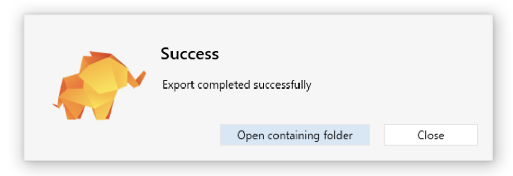 Success Export