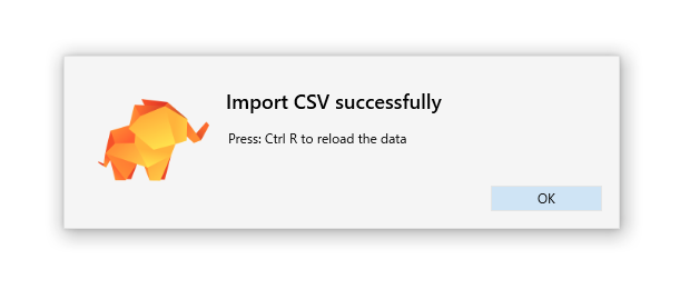 Success Import